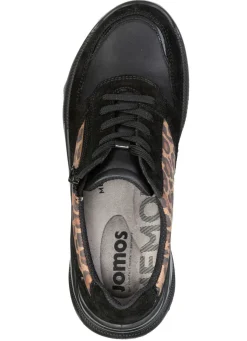 Clearance BADER Trendige Damen-Schnürschuhe, Weite K, mit herausnehmbarem Fußbett SCHWARZ-BRAUN