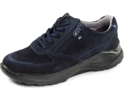 New BADER Trendige Damen-Schnürschuhe, Weite K, mit herausnehmbarem Fußbett DUNKELBLAU