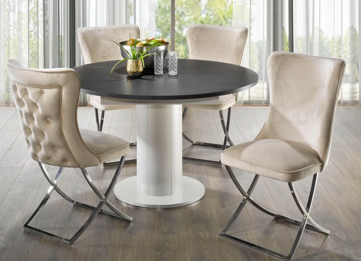 Online BADER Trendige Esszimmer-Stühle, 2er-Set CREME
