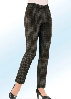 Clearance BADER Trendige, praktische Wendehose SCHWARZ-NUGAT