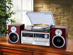 New BADER Trevi TT 1072 DAB Nostalgie-Stereoanlage mit DAB+ BRAUN