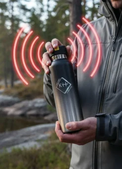 Online BADER Trinkflasche mit Alarm schwarz-grau