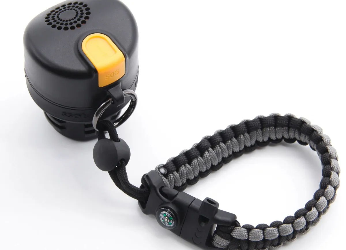 Online BADER Trinkflasche mit Alarm schwarz-grau