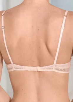 Clearance BADER Triuimph Push-up-Bügel-BH aus feiner Elastikspitze ZARTAPRICOT