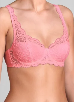 Discount BADER Triumph Amourette Bügel-BH mit Elastikspitze FLAMINGO