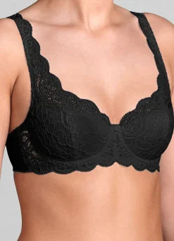 BADER Triumph Amourette Bügel-BH mit Elastikspitze SCHWARZ
