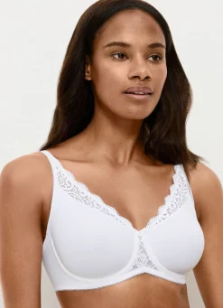 Clearance BADER Triumph Amourette Minimzer-Bügel-BH mit Elastikspitze WEISS