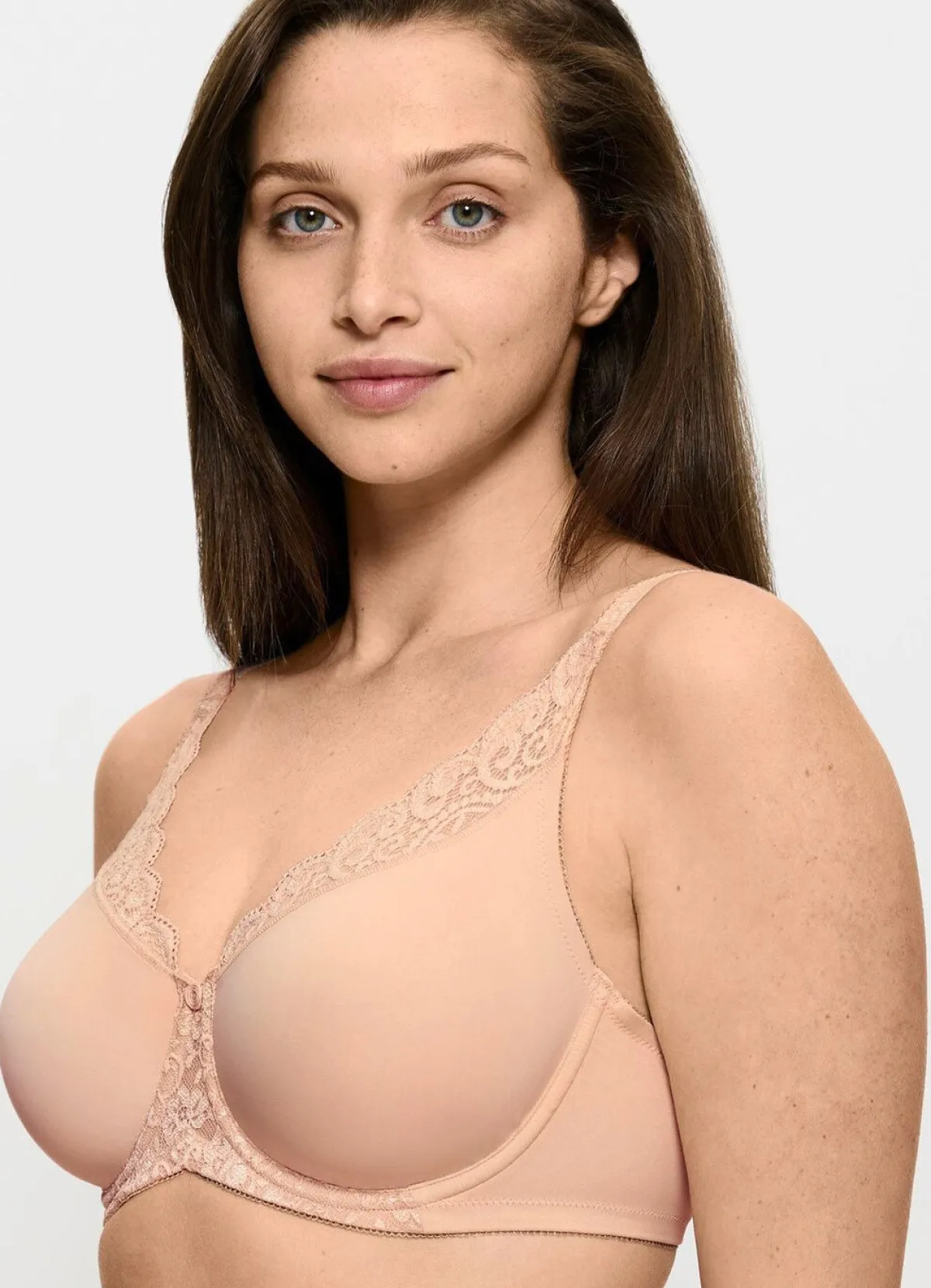 Clearance BADER Triumph Amourette Minimzer-Bügel-BH mit Elastikspitze PUDER