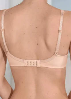 Clearance BADER Triumph Amourette Minimzer-Bügel-BH mit Elastikspitze PUDER