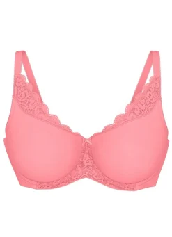 Best BADER Triumph Amourette Minimzer-Bügel-BH mit Elastikspitze FLAMINGO