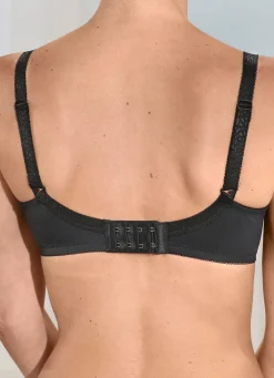 Best BADER Triumph Amourette Minimzer-Bügel-BH mit Elastikspitze SCHWARZ