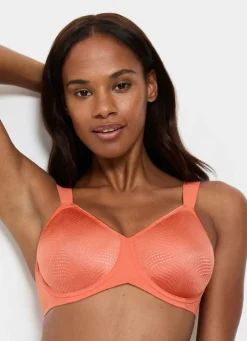 New BADER Triumph Essential Minimizer Bügel-BH mit jacquarddessinierten Cups terra