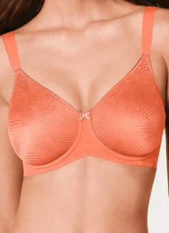 New BADER Triumph Essential Minimizer Bügel-BH mit jacquarddessinierten Cups terra