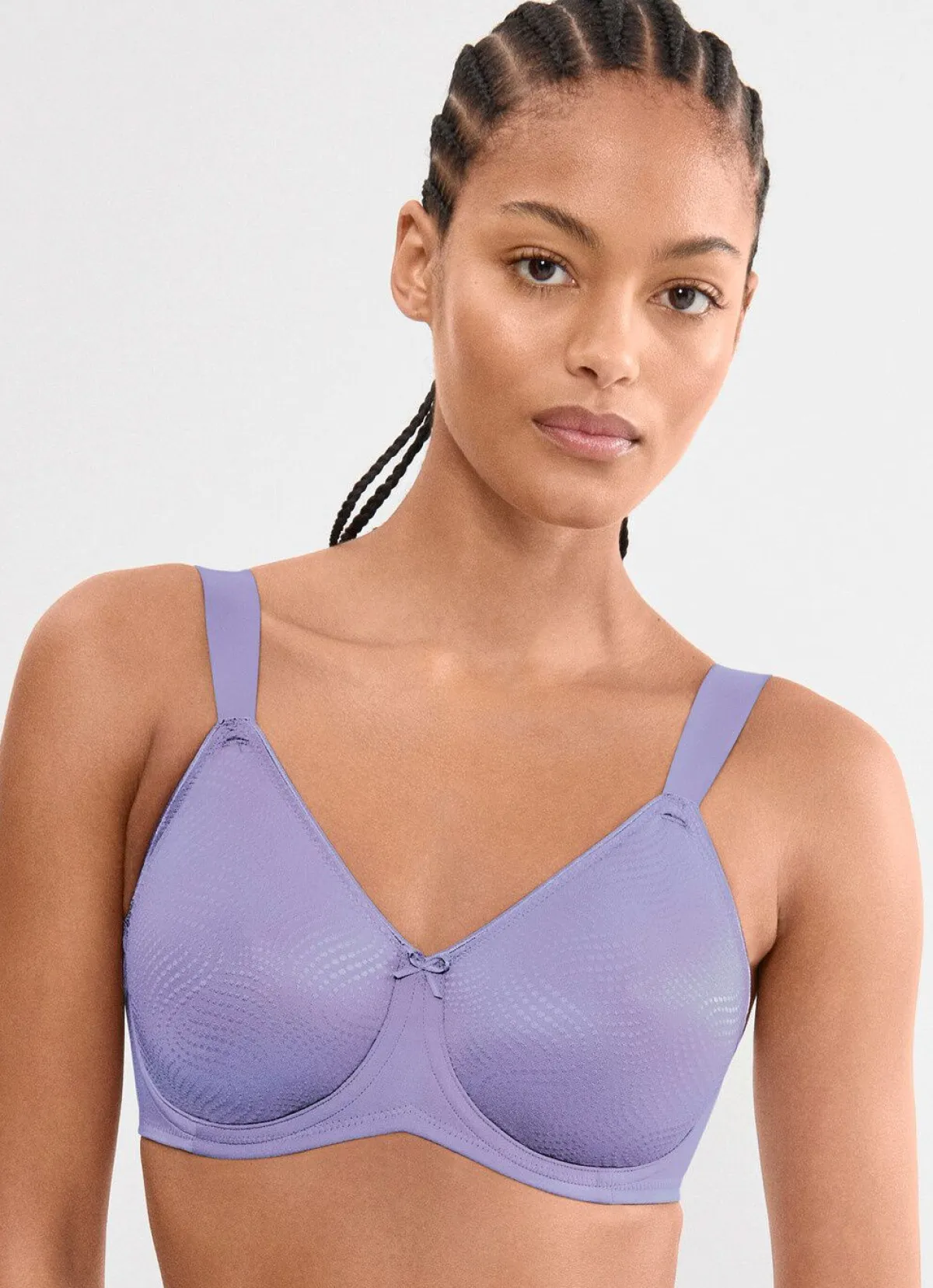 Discount BADER Triumph Essential Minimizer Bügel-BH mit jacquarddessinierten Cups flieder
