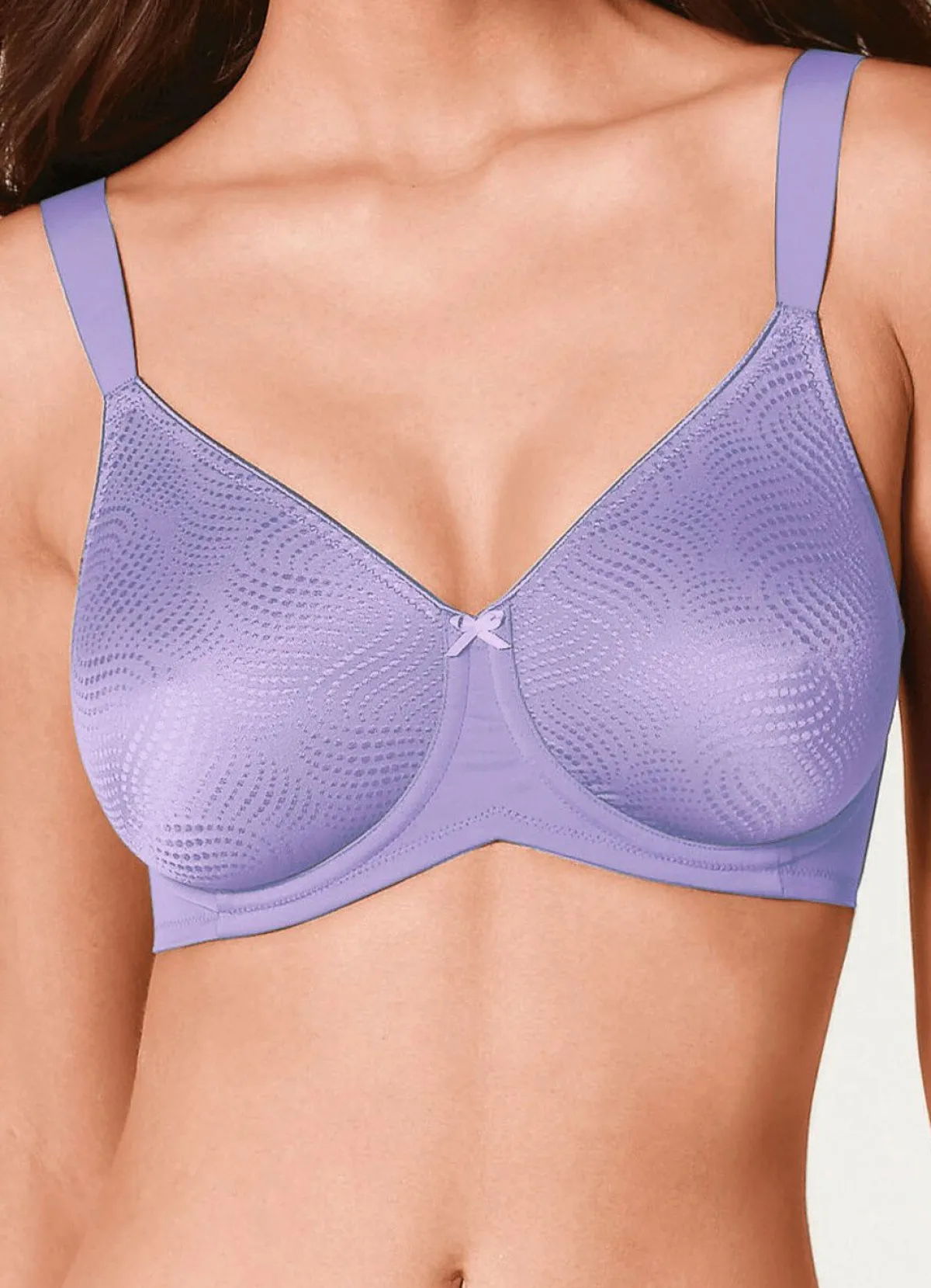 Discount BADER Triumph Essential Minimizer Bügel-BH mit jacquarddessinierten Cups flieder