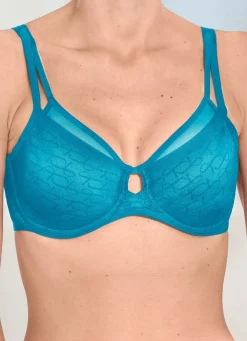BADER Triumph Signature Sheer-Minimizer-Bügel-BH mit vorgeformten Cups türkisblau