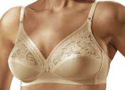 Online BADER Triumph Zweierpack BH mit Baumwollspitze 1X PUDER, 1X WEISS