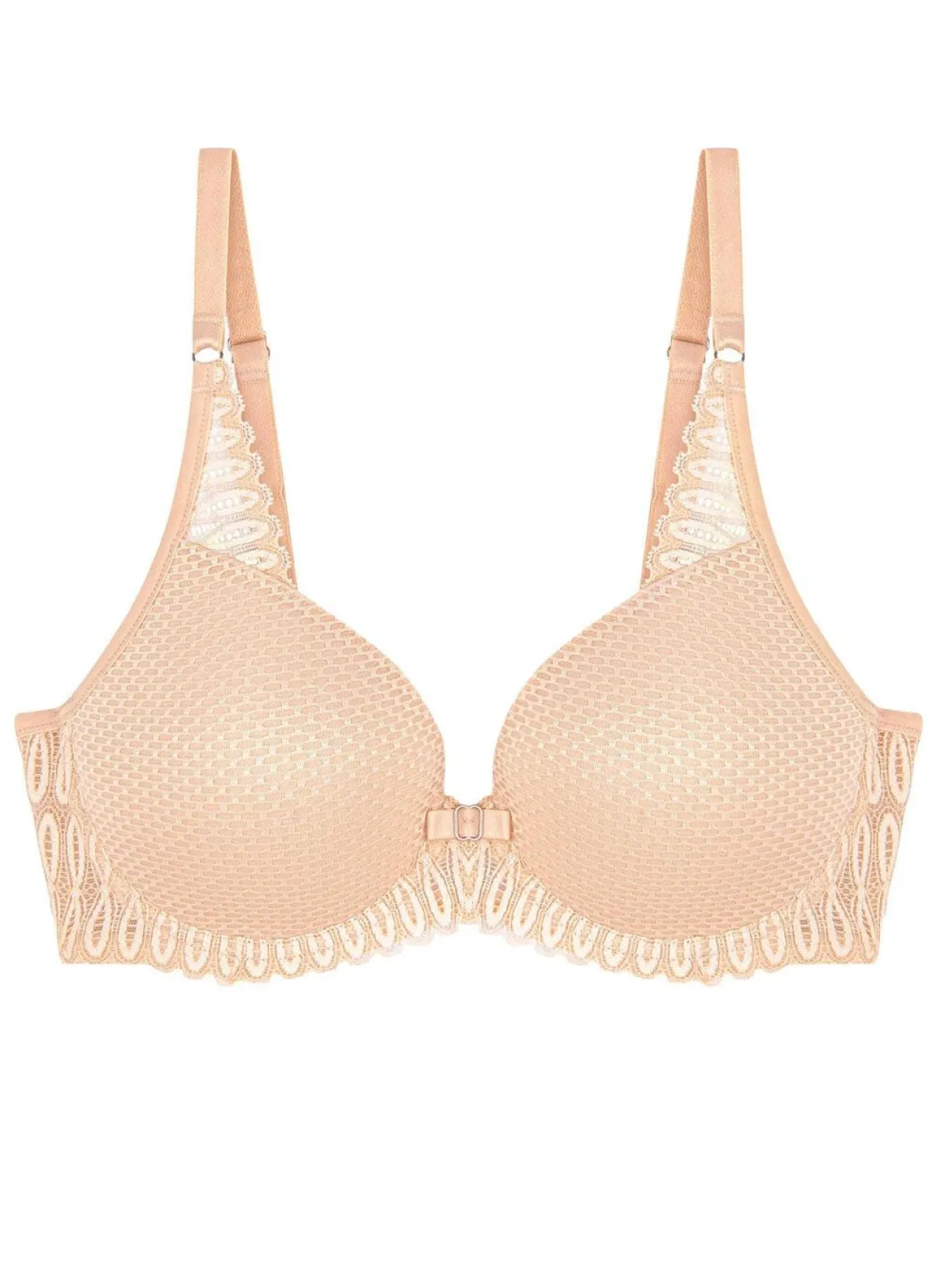 Sale BADER Triumph-Aura Spotlight Bügel-BH mit Elastikspitze CREME