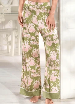 TRIUMPH -Aura Spotlight Hose mit hübschem Druckdessin PISTAZIE-ROSA-ECRU
