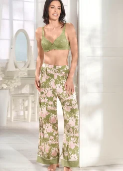 TRIUMPH -Aura Spotlight Hose mit hübschem Druckdessin PISTAZIE-ROSA-ECRU