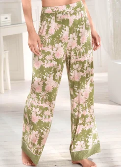 TRIUMPH -Aura Spotlight Hose mit hübschem Druckdessin PISTAZIE-ROSA-ECRU