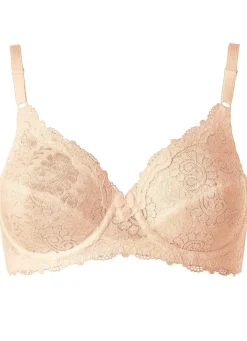 Discount BADER Triumph-Compliment Bügel-BH mit hübscher Spitze PUDER