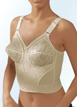BADER Triumph-Doreen BH in langer Form, mit Spitze HAUT