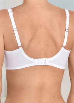 Best TRIUMPH Wild Azalea Florale Minimizer-Bügel-BH mit zarter Spitze WEISS