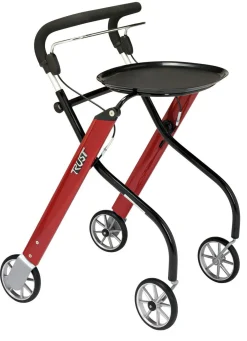 Sale BADER Trust Care Russka Indoor Rollator Let's Go ROT-GRAU