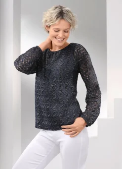BADER Tunika mit eingearbeitetem Top NACHTBLAU