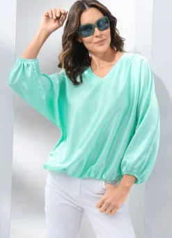 Sale BADER Tunika mit Fledermausärmeln MINT
