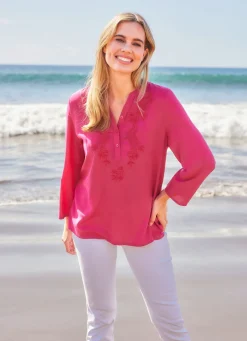 Online BADER Tunika mit Stickerei PINK