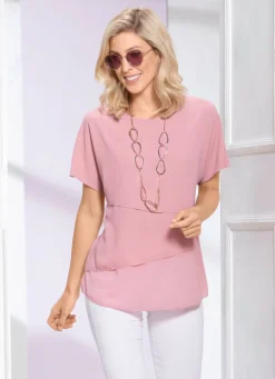 Discount BADER Tunika mit Stufen-Volants ROSENHOLZ
