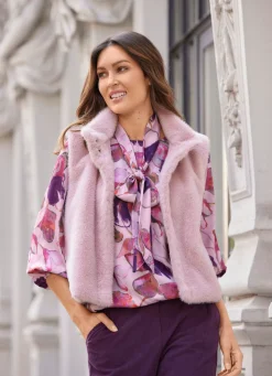 Sale B/ANCA Tunika mit tollem Dessin ROSENHOLZ-AUBERGINE-AZALEE-BUNT