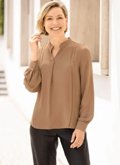 Discount BADER Tunika mit Stehkragen CAMEL