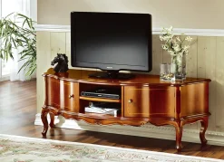 Discount BADER TV-Longboard mit dekorativen Schnitzerei-Verzierungen KIRSCHBAUM