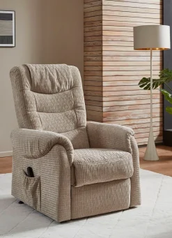 Outlet BADER TV-Sessel auf Rollen GRAU-BRAUN