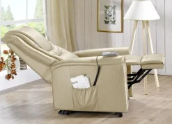 Discount BADER TV-Sessel mit elektrischer Aufstehhilfe ELFENBEIN