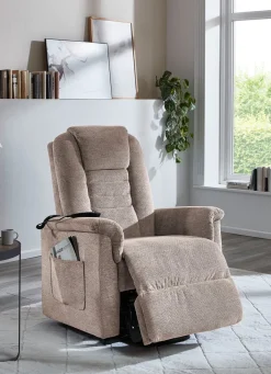 Sale BADER TV-Sessel mit Motor und Aufstehhilfe TAUPE