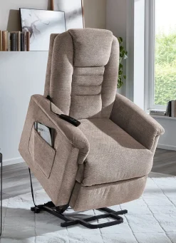 Sale BADER TV-Sessel mit Motor und Aufstehhilfe TAUPE