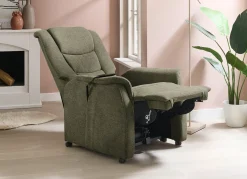 Outlet BADER TV-Sessel mit Motor und Aufstehhilfe grün