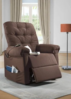 New BADER TV-Sessel mit Motor und Aufstehhilfe BRAUN