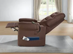 New BADER TV-Sessel mit Motor und Aufstehhilfe BRAUN