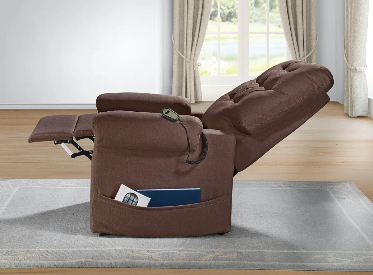 New BADER TV-Sessel mit Motor und Aufstehhilfe BRAUN
