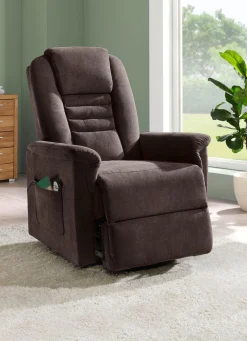 Discount BADER TV-Sessel mit Motor und Aufstehhilfe DUNKELBRAUN
