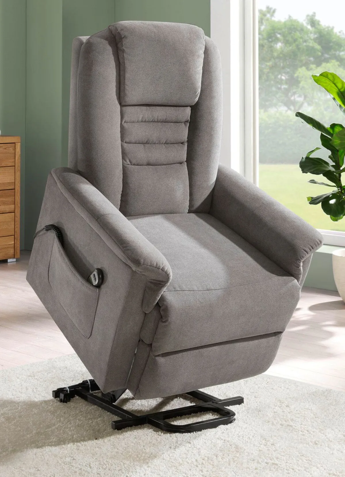 Discount BADER TV-Sessel mit Motor und Aufstehhilfe GRAU