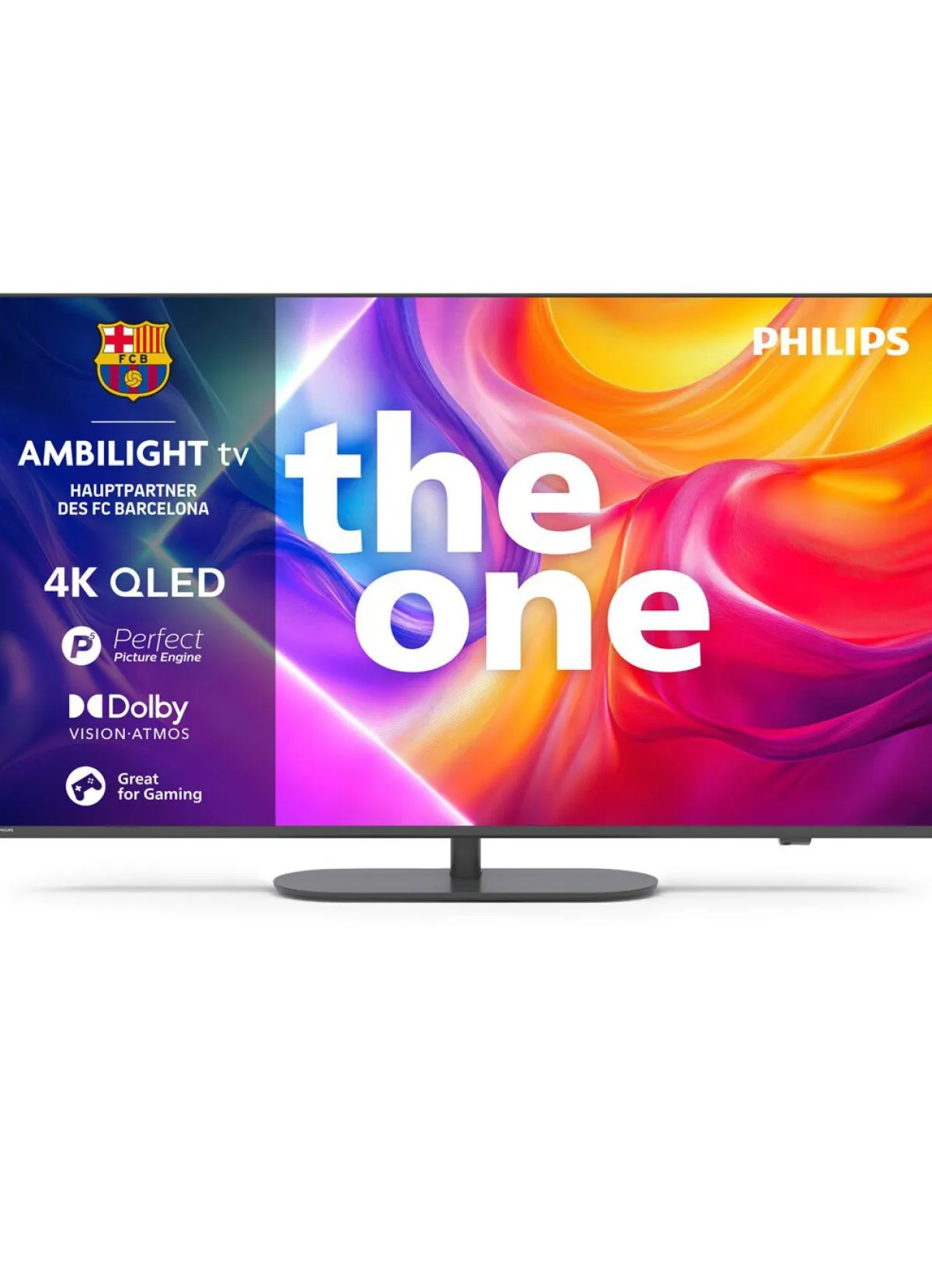 New PHILIPS Ultra HD QLED Ambilight-TV SCHWARZ