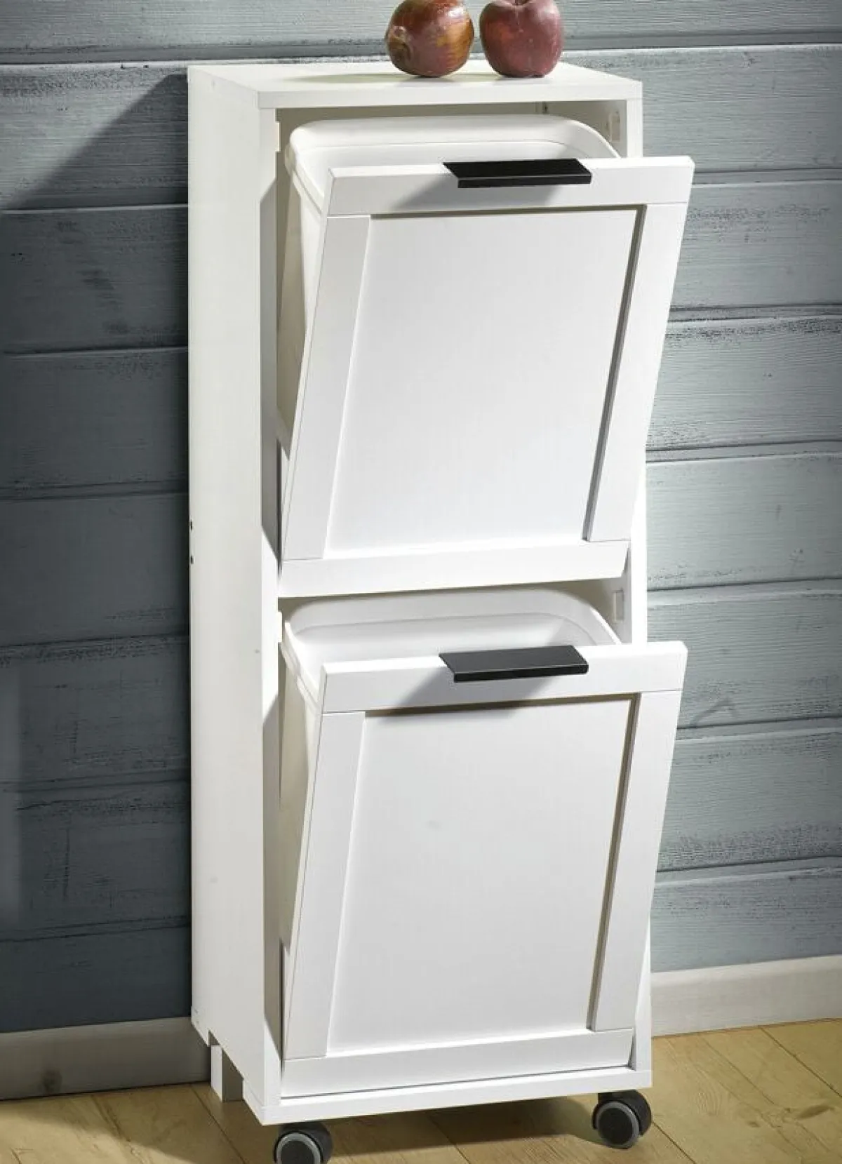 Outlet BADER Universalschrank mit Mülltrennsystem WEISS