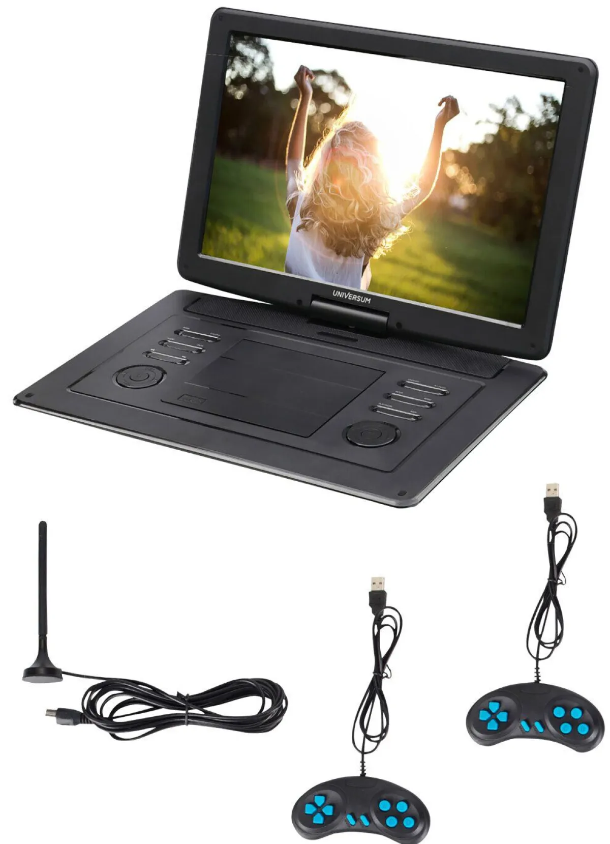 Outlet BADER Universum DVD 400-20 portabler DVD-Spieler mit 300 Mini-Spielen SCHWARZ