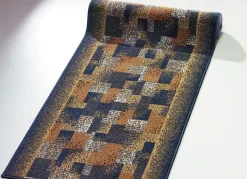 Discount BADER Velours-Läufer nach Maß BLAU